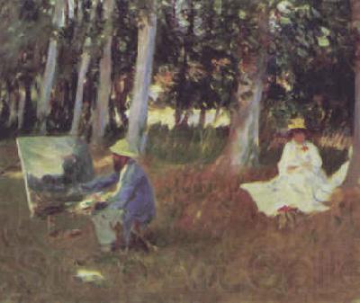 John Singer Sargent Monet Painting France oil painting art